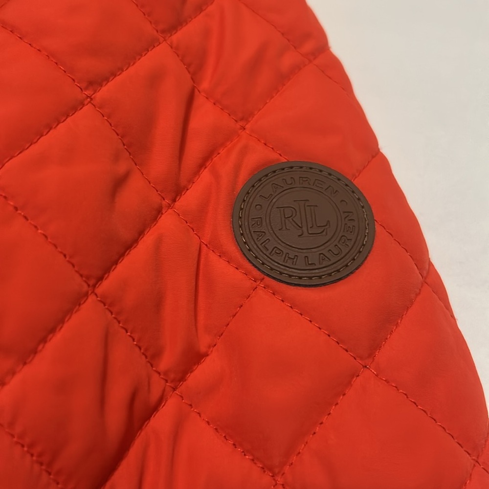 Ralph Lauren Women's Quilted Jacket Orange size S - Picture 4 of 10